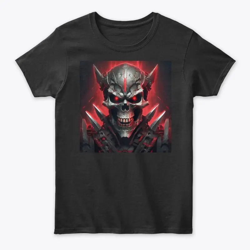 Red Eyed Metal Skull