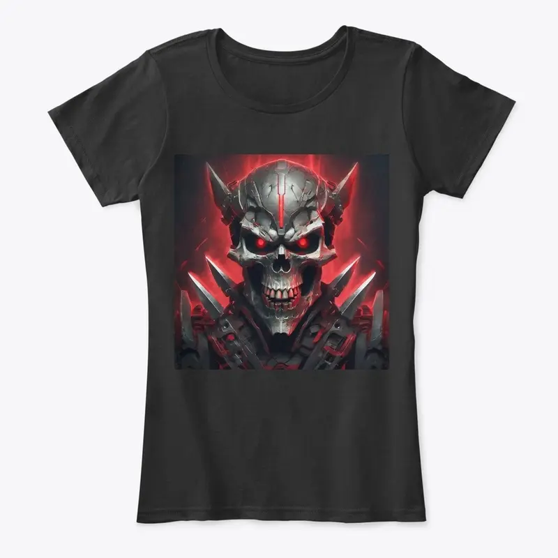 Red Eyed Metal Skull