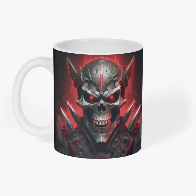 Red Eyed Metal Skull